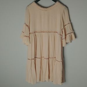 Listicle ruffled baby doll boho dress